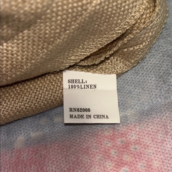 Vintage Beige Linen Trousers - Picture 7 of 8